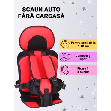 Scaun auto pentru copii fără carcasă (1-12 ani, 9-36 kg)